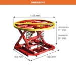 Hubtisch mit konstanter Niveauregulierung – Max. Hubhöhe 711 mm – Max. Tragfähigkeit 2000 kg – Image 2