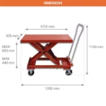 Hubtisch mit konstanter Niveauregulierung – Max. Hubhöhe 800 mm – Max. Tragfähigkeit 400 kg – Image 2