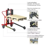 Geländestapler – Max. Hubhöhe 840 mm – Max. Tragfähigkeit 250 kg – Image 3