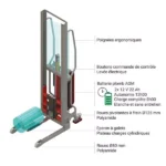 Halbelektrischer Stapler – Für zylindrische Lasten Ø 600 mm – Max. Tragfähigkeit 100 kg – Image 3