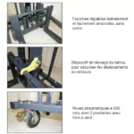 Geländestapler – Max. Hubhöhe 840 mm – Max. Tragfähigkeit 250 kg – Image 4