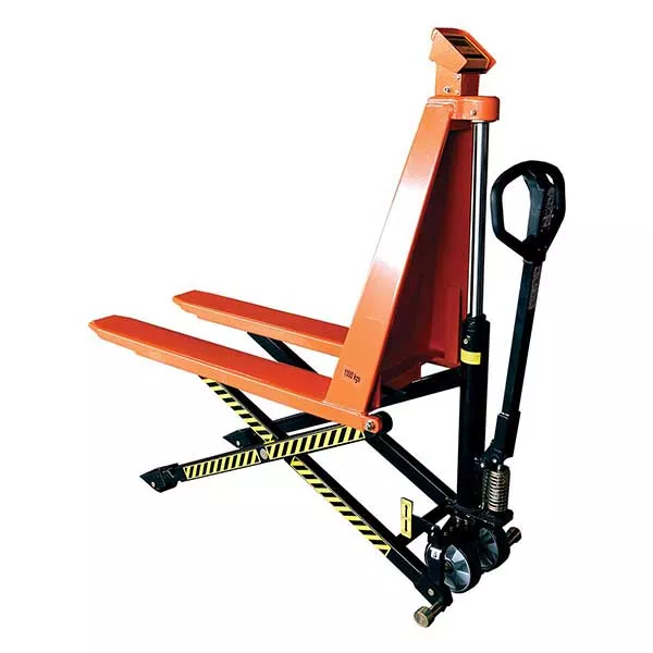 e1 Manueller Hochhubwagen mit Waage – Max. Tragfähigkeit 1000 kg – Image 1