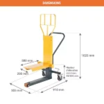 Manueller Stapler für Viertelpaletten – Max. Tragfähigkeit 250 kg – Image 3