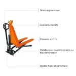 Manueller Hochhubwagen mit Waage – Max. Tragfähigkeit 1000 kg – Image 3