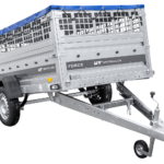 Einachsiger Anhänger auf Blattfedern 264×125 UNITRAILER FORCE 264/R KIPP mit Gitterseitenwänden, H-0-Rahmen