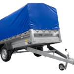 Einachsiger Anhänger mit Blattfedern 264×125 UNITRAILER FORCE 264/R KIPP mit H-800 Spriegel