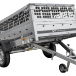 GARDEN TRAILER 264 KIPP mit Gitteraufsatz, Flachplane und Stützrad