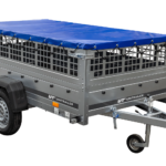 Leichter Anhänger auf Blattfedern 230×125 UNITRAILER GARDEN 230/R KIPP mit Gitterwänden, H-0-Rahmen