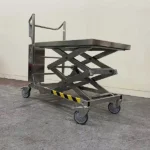 Elektrischer Edelstahl-Hubtisch – Edelstahl-Plattform – Max. Tragfähigkeit 100 kg – Image 3
