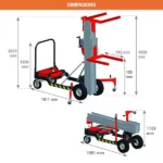 Hebearm – Umgekehrte Gabeln 715×560 mm – Max. Tragfähigkeit 200 kg – Image 2