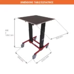 Elektrischer Hubtisch – Max. Hubhöhe 1260 mm – Max. Tragfähigkeit 125 kg – Image 2