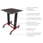 Elektrischer Hubtisch – Max. Hubhöhe 1260 mm – Max. Tragfähigkeit 125 kg – Image 3