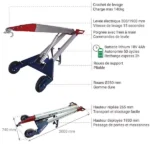 Werkstattkran mit Plattform – Max. Hubhöhe 1550 mm – Max. Tragfähigkeit 120 kg – Image 2