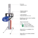 Halbelektrischer Stapler mit Behälteraufnahme – Max. Hubhöhe 1200 mm – Max. Tragfähigkeit 80 kg – Image 3