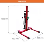 Fassheber-Stapler für unebenes Gelände – Max. Hubhöhe 805 mm – Max. Tragfähigkeit 300 kg – Image 2