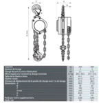 Manueller Kettenzug aus Aluminium – Image 3