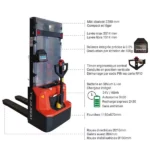 Elektrischer Wiegestapler – Max. Hubhöhe 3514 mm – Max. Tragfähigkeit 1200 kg – Image 3