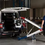 Klappbarer Werkstattkran für Paletten – Max. Hubhöhe 1550 mm – Max. Tragfähigkeit 120 kg – Image 5