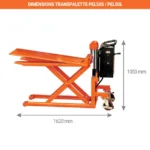Elektrischer Hochhubwagen – Hohe Stabilität – Max. Tragfähigkeit 500 oder 1000 kg – Image 2
