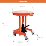 Hubtisch mit Drehtisch – Max. Hubhöhe 1060 mm – Max. Tragfähigkeit 200 kg – Image 2