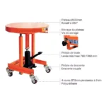 Hubtisch mit Drehtisch – Max. Hubhöhe 1060 mm – Max. Tragfähigkeit 200 kg – Image 3